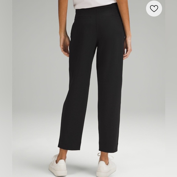 Lululemon women’s tapered leg mid rise 7/8 pant length luxstreme sz. L. Black - Picture 2 of 5